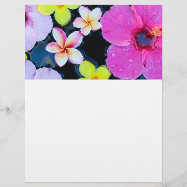 Tropische Blume Flyer (Vorne)