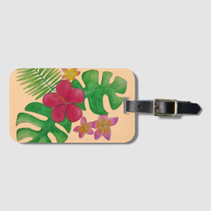 Tropische Blume Gepäckanhänger