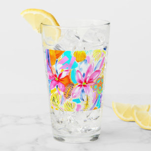 Tropische Blume Glas