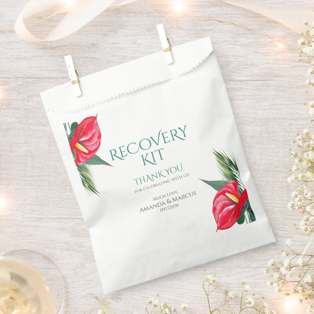 Tropische Blume Hochzeitskits für Erholungen Geschenktütchen (Ausgeschnitten)