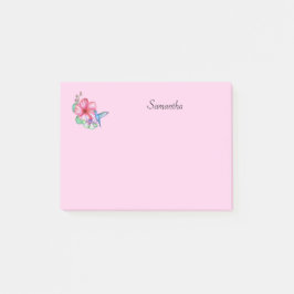 Tropische Blume Hummingbird Personalisiert Post-it Klebezettel