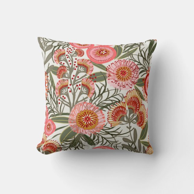Tropische Blume Kissen (Vorderseite)