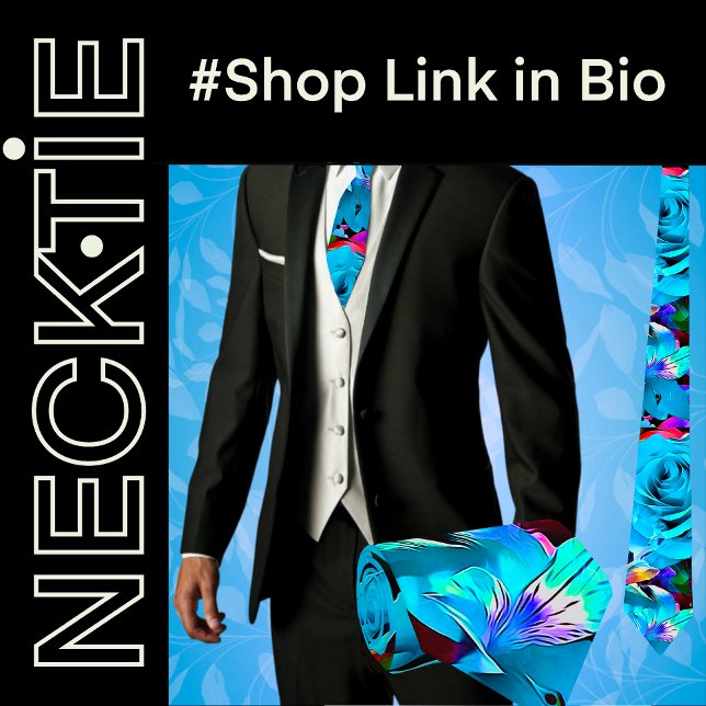 Tropische Blume Krawatte (Von Creator hochgeladen)