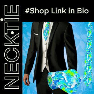 Tropische Blume Krawatte