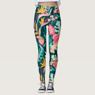 Tropische Blume Leggings