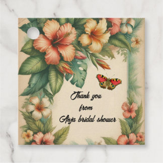 Tropische Blume - Liebesmarken Geschenkanhänger