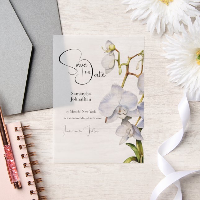 Tropische Blume mit weißer Orchidee (Hochzeit)