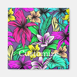 Tropische Blume Mix Thunder_Cove Magnet