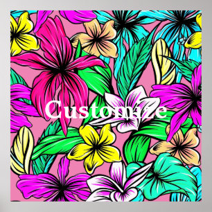 Tropische Blume Mix Thunder_Cove Poster