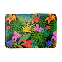 Tropische Blume Monstera Blatt Hawaii farbenfroh