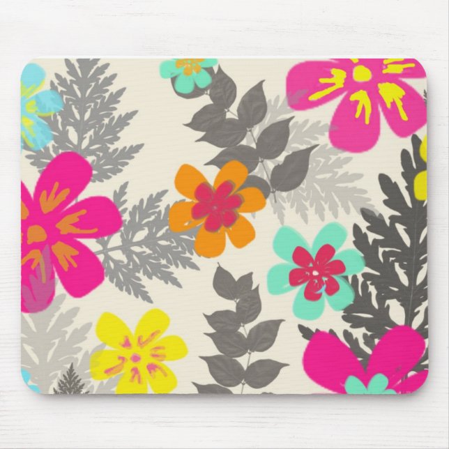 Tropische Blume Mouspad Mousepad (Vorne)