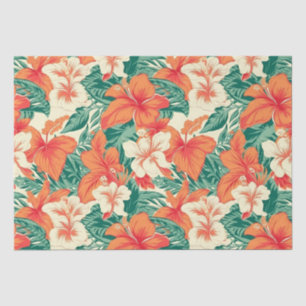 Tropische Blume Muster Hawaiianvibe Seidenpapier