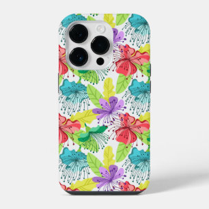 tropische Blume nahtlos iPhone 14 Pro Hülle