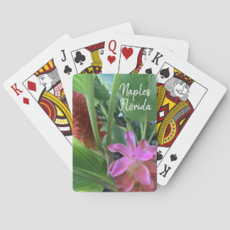 Tropische Blume Neapel Florida Spielkarten