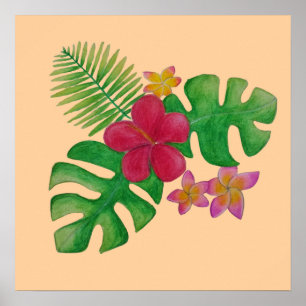 Tropische Blume Poster