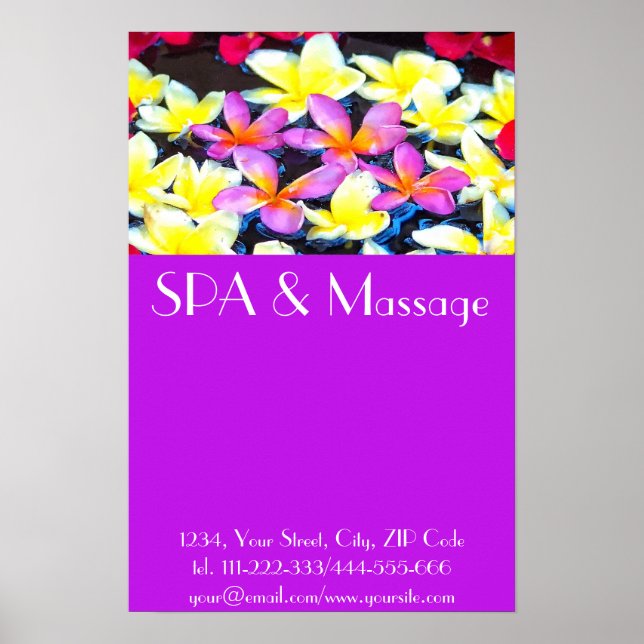 Tropische Blume Poster (Vorne)