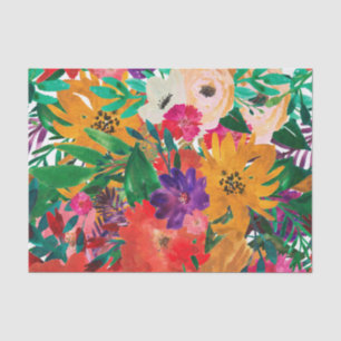 Tropische Blume Seidenpapier