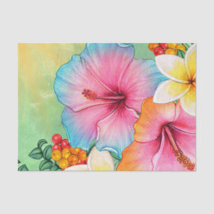 Tropische Blume Seidenpapier