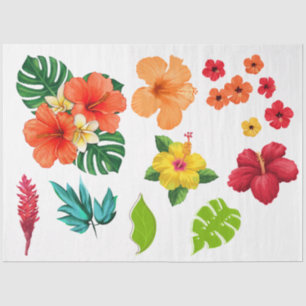 Tropische Blume Seidenpapier