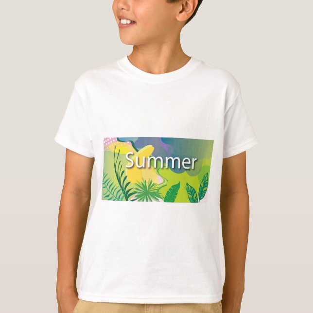 tropische Blume T-Shirt (Vorderseite)