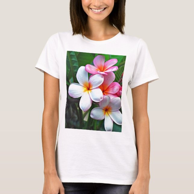 Tropische Blume T-Shirt (Vorderseite)