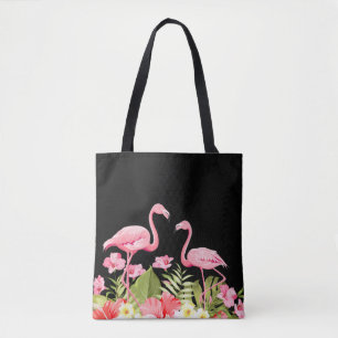 Tropische Blume und Flamingos-32146