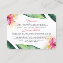 Tropische Blume und Palm Blätter Beach Wedding