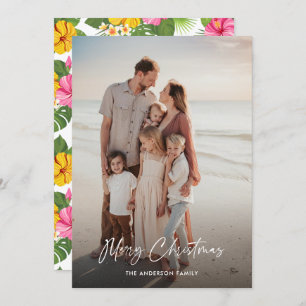 Tropische Blume Urlaub Foto Frohe Weihnachten