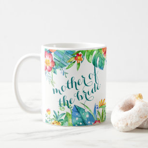 Tropische Blumen2 versahen kundenspezifische Kaffeetasse