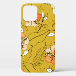 Tropische Blumen Blätter: Exotische Tapete. Case-Mate iPhone Hülle