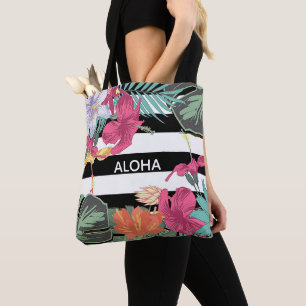 Tropische Blumen Blüten Blätter Chic Botanisch