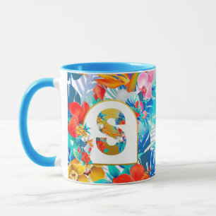 Tropische Blumen Brautparty-Geschenke Brautjungfer Tasse