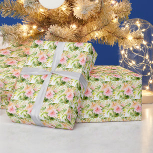 Tropische Blumen der Jungle Geschenkpapier