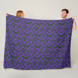 Tropische Blumen Eleganz Fleece-Decke Fleecedecke