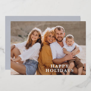 Tropische Blumen Foto Folien Feiertagskarte