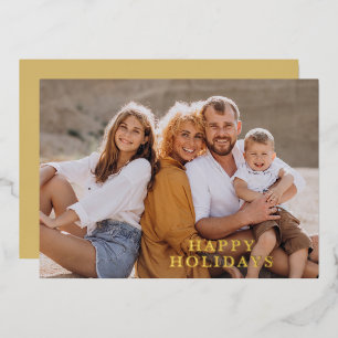 Tropische Blumen Foto Folien Feiertagskarte