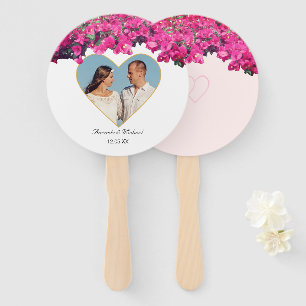 Tropische Blumen Hochzeit Bild individuell anpassb Fächer