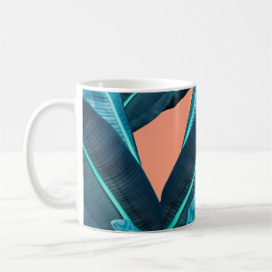Tropische Blumen, nahtloser botanischer Hintergrun Kaffeetasse