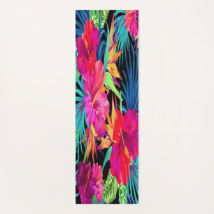 Tropische Blumen Yogamatte