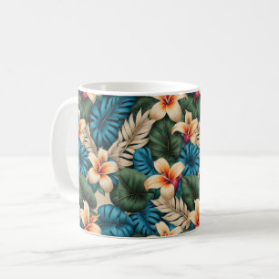 Tropische Blumenfantasie Kaffeetasse