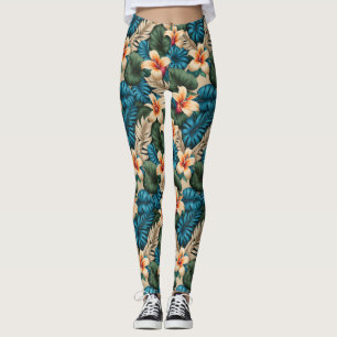 Tropische Blumenfantasie Leggings