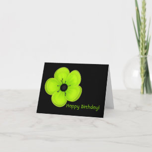 Tropische Blumengeburtstags-Karte Karte