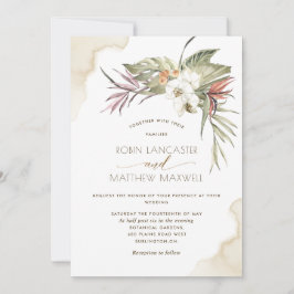 Tropische, blumengetrocknete Palmen, Blätter zur C Einladung