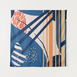 Tropische Blüte: Moderner Führer Wandteppich