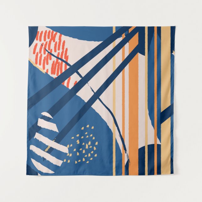 Tropische Blüte: Moderner Führer Wandteppich (Vorderseite)