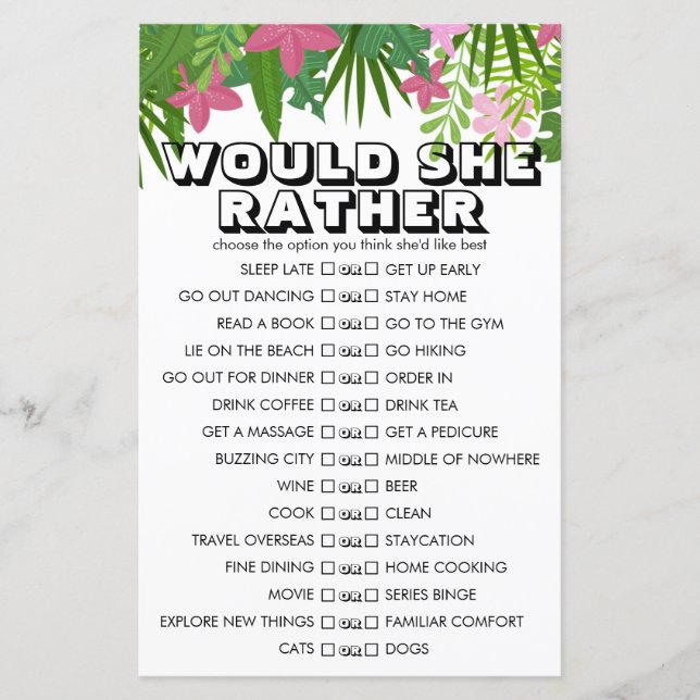 Tropische Blütenanpassung würde sie eher spielen (Vorderseite)