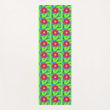 Tropische Blütendruckerei Yoga Mat