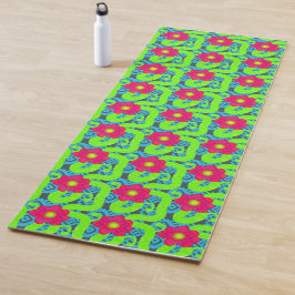 Tropische Blütendruckerei Yoga Mat Yogamatte