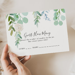 Tropische Blütenschätze, wie viele Spielkarten Visitenkarte