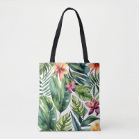 Tropische Botanicals Lebendes Aquarellblatt